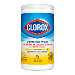 Clorox Disinfecting Wipes container – multi-surface cleaning and germ-removing wipes