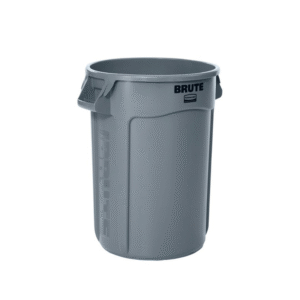 Vented BRUTE 32 gallon gray waste container for commercial and industrial use