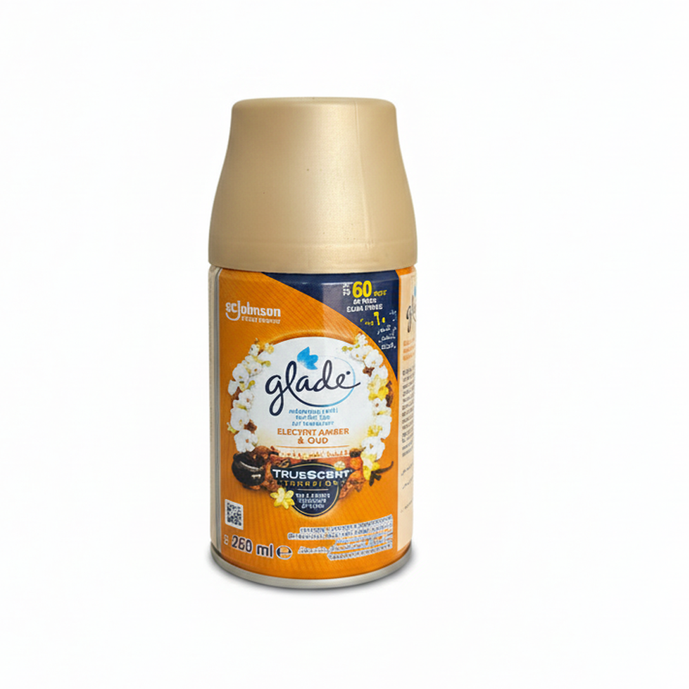 Glade automatic air freshener refill elegant amber oud 269ml