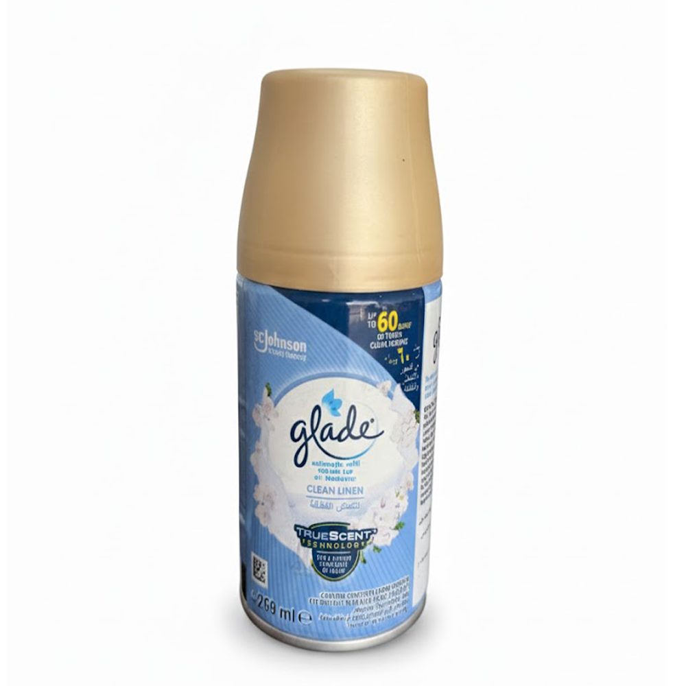 Glade automatic air freshener refill clean linen 269ml